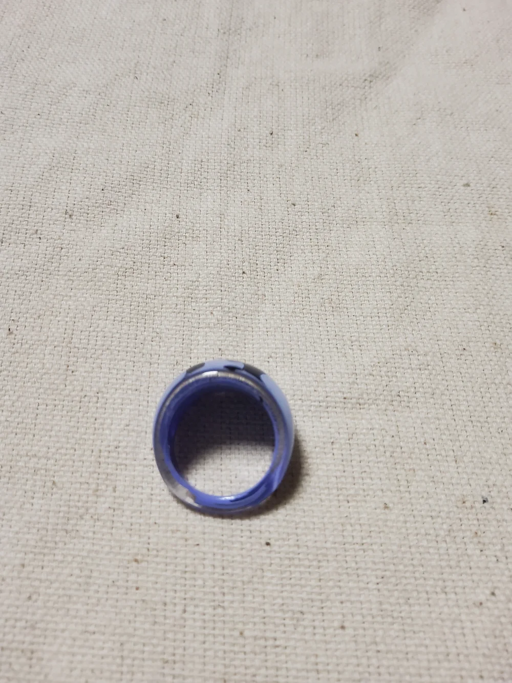 Y2k Purple Resin Hand Painted Flower Accent Ring